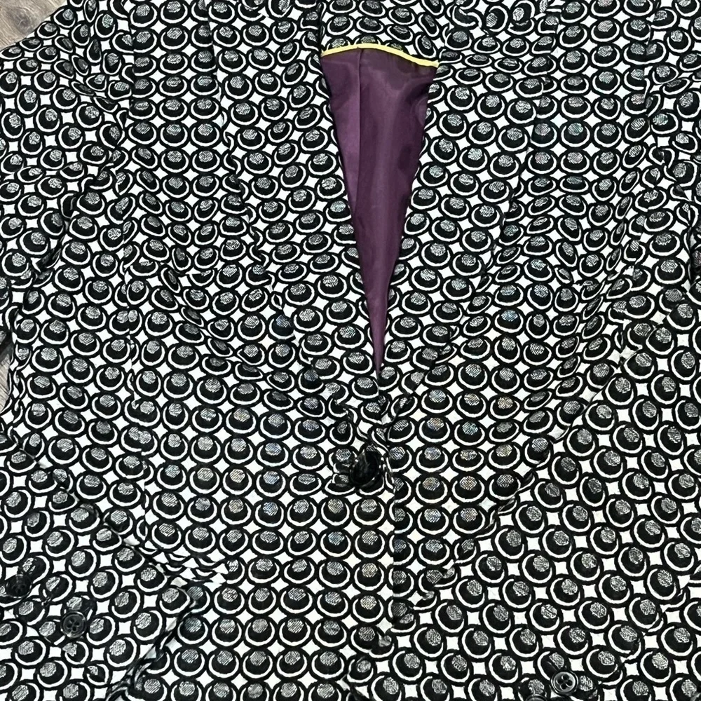 Women’s Boden Size US 4 Made in Turkey Wool Blend Single Button Blazer Coat - Picture 4 of 9